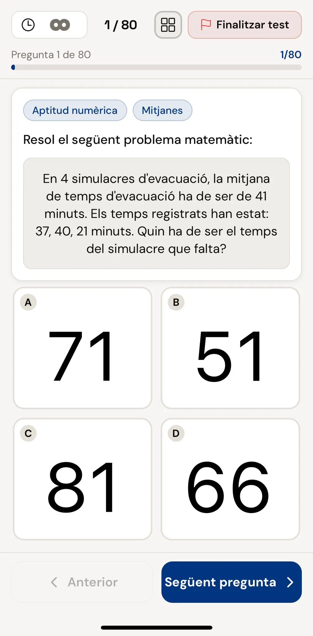 Aptitud numèrica: mitjanes